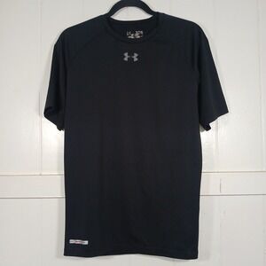 Under Armour Compression Shirt UA HeatGear Men's XL Black Base Layer Top SS